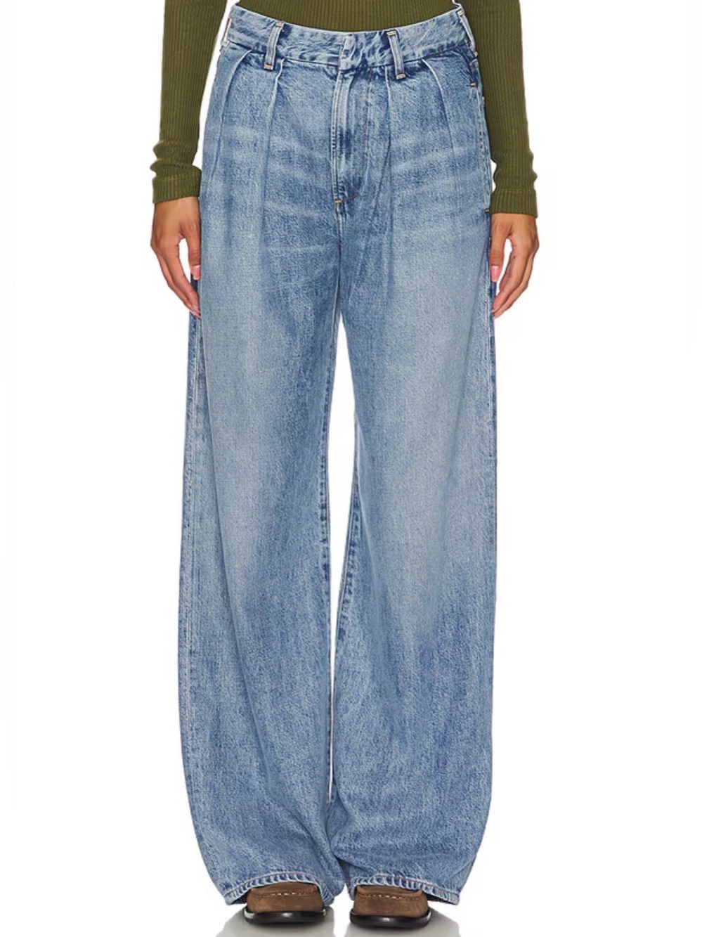 Citizens of Humanity NWT Petra Pleated Wide Leg Jeans